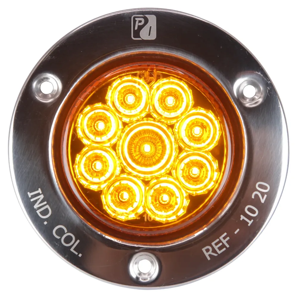 Foco 2 Pulgadas Base Metalica Ambar